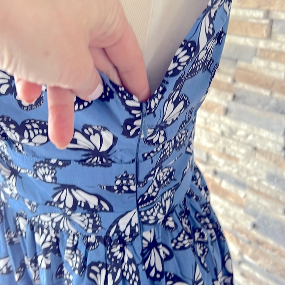 NWT Kate Spade Poplin Bow Butterfly Print Dress size 6 - Picture 11 of 15